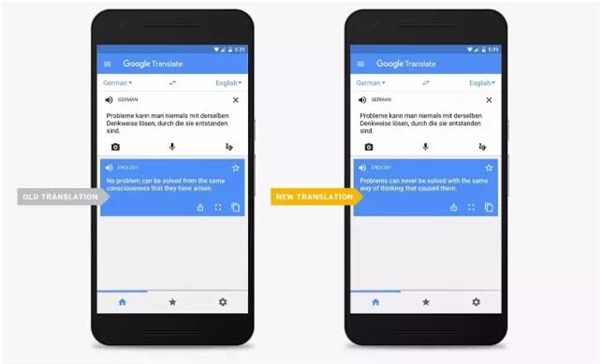 谷歌“机翻”突破性升级：地道中国话